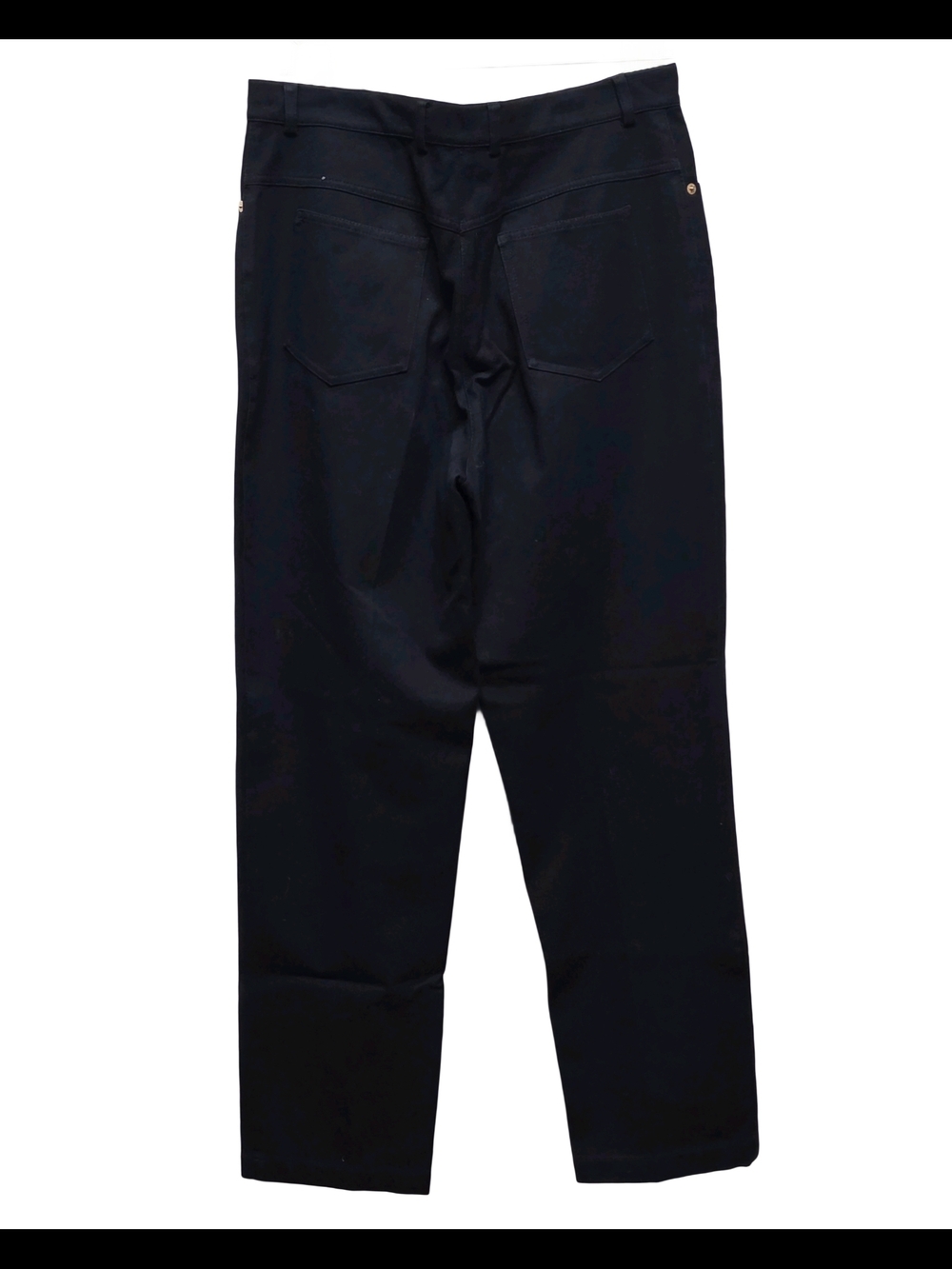 St. John Sport - Marie Gray Black Stretch Classic Black Straight-Leg Pants, sz 8 - Picture 4 of 8